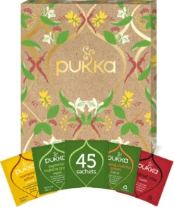 Pukka Active Kruidenthee Geschenkdoos - 5 Blends Biologische Kruidenthee, Ook Leuk Als Verjaardagscadeau - 45 Zakjes - Theedoos - GB-BIO-05 -Drank Winkel 1009x1200 1