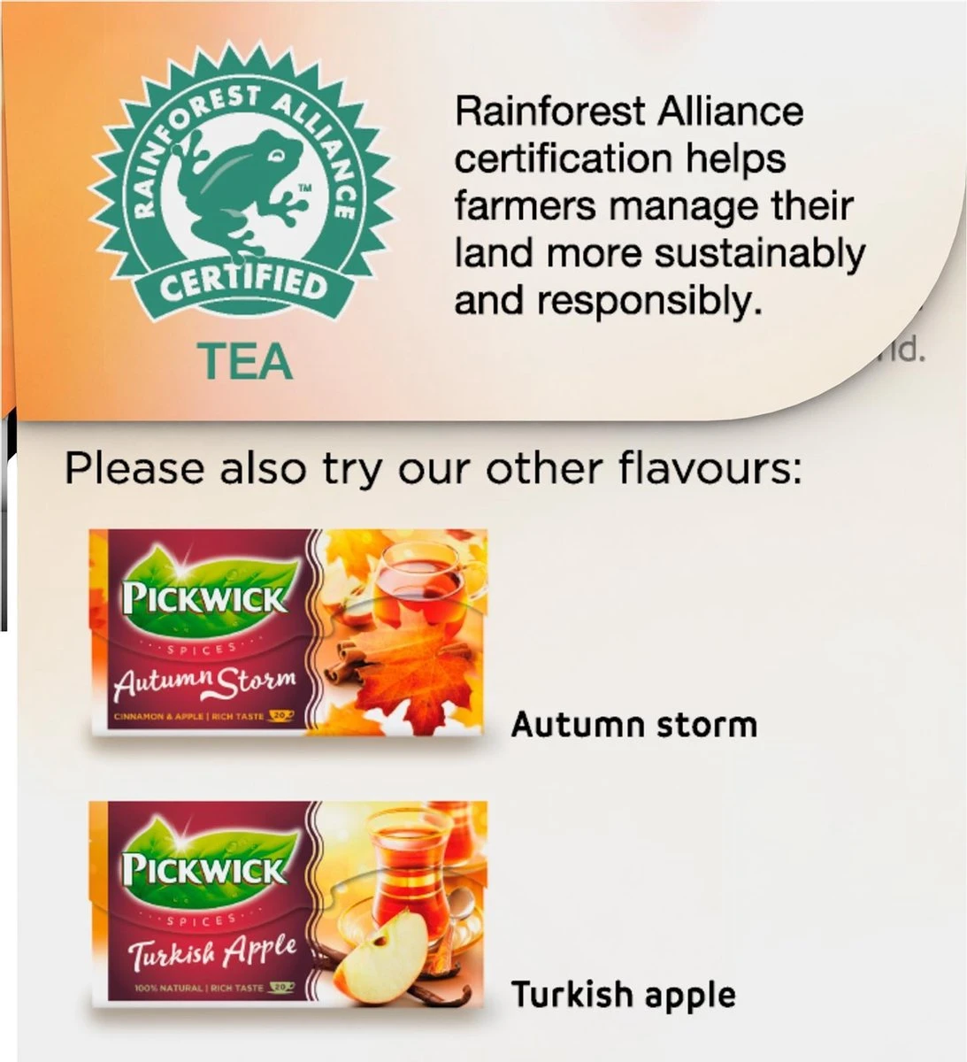 Pickwick Spices Caramelised Pear Zwarte Thee - 12 X 20 Zakjes 2 Pickwick Spices Caramelised Pear Zwarte Thee - 12 X 20 Zakjes - Afbeelding 2