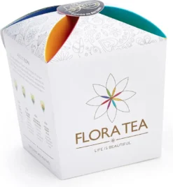 Theebloem - Nieuwe Theedrinken - Kado Tip - Kado Verpakking Thee - Flora Tea Thee Cadeau Giftbox Met 4 Theebloemen Assortiment -Kado Tip - Thee Cadeau - Thee