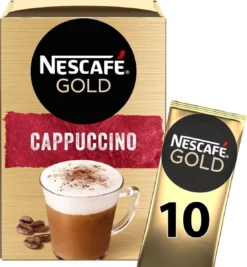 Nescafé Gold Cappuccino Oploskoffie - Ongezoet - 6 Doosjes à 10 Zakjes -Drank Winkel 1110x1200