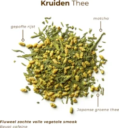 Soolong Taste Japan Nr33 Japanse Groene Thee - Fluweelzacht - Genmaicha, Matcha & Gepofte Rijst - Duurzame Losse Thee - Premium Thee Uit Japan - Blik 25gram -Drank Winkel 1123x1200