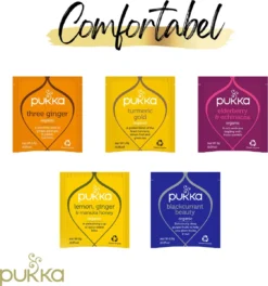 Pukka Support Kruidenthee Geschenkdoos - 5 Blends Biologische Kruidenthee, Ook Leuk Als Verjaardagscadeau - 45 Zakjes - Theedoos - GB-BIO-05 -Drank Winkel 1124x1200 1