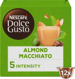 Nescafé Dolce Gusto Almond Macchiato Capsules - Vegan Koffie - 36 Koffiecups -Drank Winkel 1126x1200