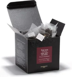 Dammann Frères - Earl Grey Yin Zhen 50 Cristal Zakjes - Chinese Zwarte Earl Grey Thee In Theezakjes - Zwarte Thee Met Bergamot