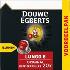 Douwe Egberts Lungo Original Koffiecups - Intensiteit 6/12 - 10 X 20 Capsules -Drank Winkel 1198x1200