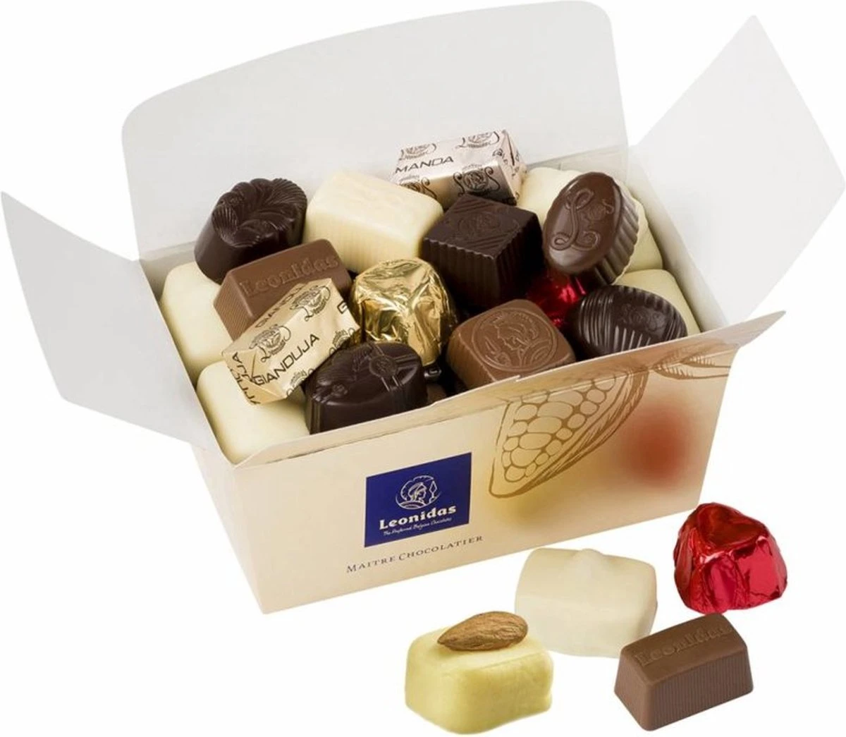 Leonidas Chocolade Ballotin Mix Assortiment - 500 Gram 1 Leonidas Chocolade Ballotin Mix Assortiment - 500 Gram