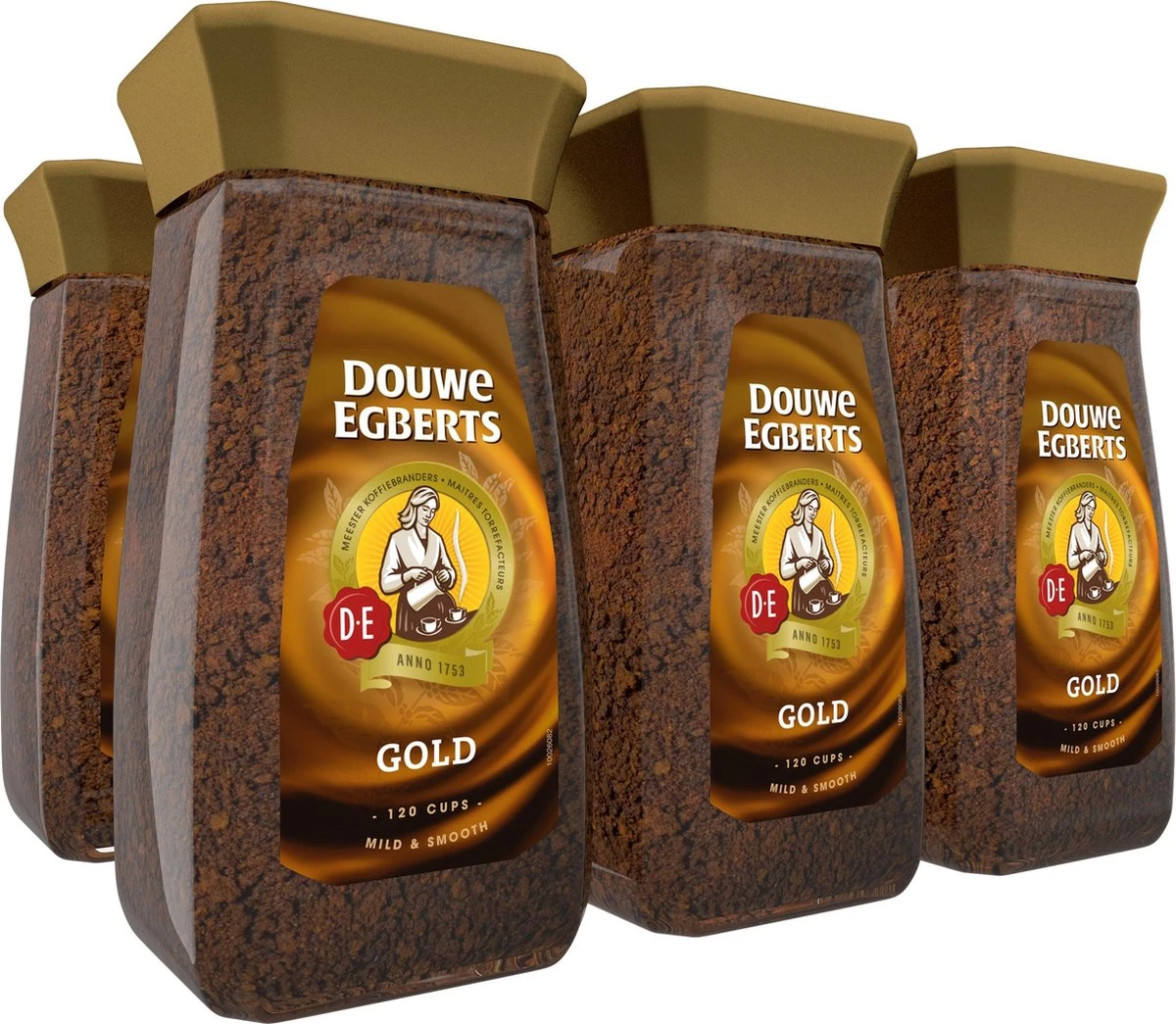 Douwe Egberts Gold Oploskoffie - 6 X Pot Van 200 Gram 1 Douwe Egberts Gold Oploskoffie - 6 X Pot Van 200 Gram