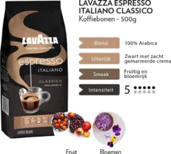 Lavazza Espresso Italiano Classico Koffiebonen - 500 Gram X6 -Drank Winkel 1200x1082 1