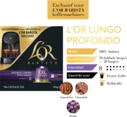 L'OR BARISTA XXL Lungo Profondo (8) - 5 X 10 Koffiecups -Drank Winkel 1200x1107