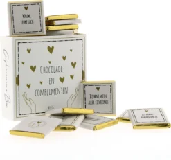 Chocolade Met Complimentjes - Chocoladecadeau - Doosje Van 60 Gram