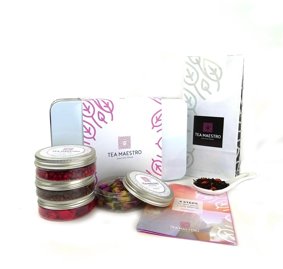 Dutch Tea Maestro - Love Blend - Maak Thuis Jouw Eigen Theeblend - Thee Cadeau - Thee Geschenk - Thee Pakket - Cadeau Voor Mannen En Vrouwen | Valentijn Cadeau | Valentijnscadeau 1 Dutch Tea Maestro - Love Blend - Maak Thuis Jouw Eigen Theeblend - Thee Cadeau - Thee Geschenk - Thee Pakket - Cadeau Voor Mannen En Vrouwen | Valentijn Cadeau | Valentijnscadeau