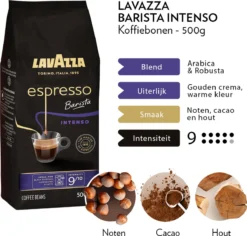 Lavazza Espresso Barista Intenso Koffiebonen - 500 Gram X4 -Drank Winkel 1200x1148