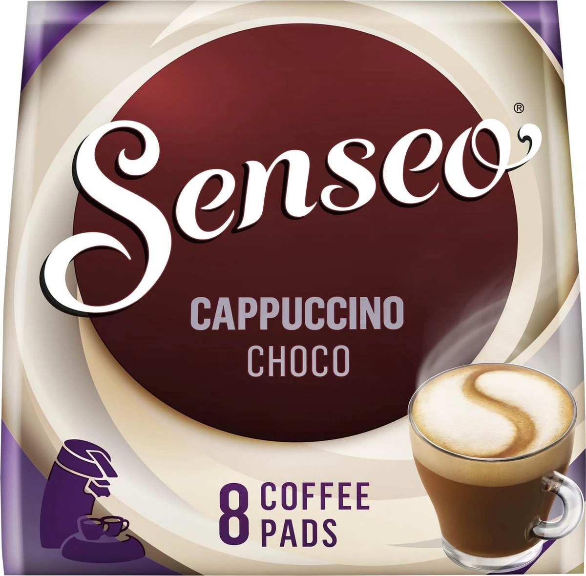Senseo Cappuccino Choco Koffiepads - 2/9 Intensiteit - 4 X 8 Pads 8 Senseo Cappuccino Choco Koffiepads - 2/9 Intensiteit - 4 X 8 Pads - Afbeelding 8