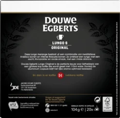 Douwe Egberts Lungo Original Koffiecups - Intensiteit 6/12 - 10 X 20 Capsules -Drank Winkel 1200x1184 1