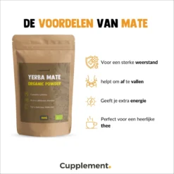 Cupplement | Thee Set 2 Delig | Yerba Mate 100 Gram & Matcha 90 Gram | Biologisch | Gratis Verzending, Opschuimer & Batterijen | Cadeau Pakket -Drank Winkel 1200x1200 299