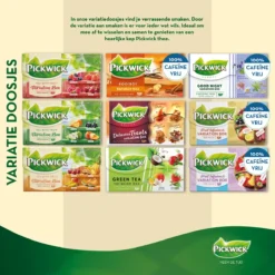 Pickwick Groene Thee Variatiebox - 12 X 20 Zakjes -Drank Winkel 1200x1200 371