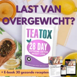 TeaTox™ 28 Dagen Afvallen Detox - Thee - Detox + E-book 30 Recepten