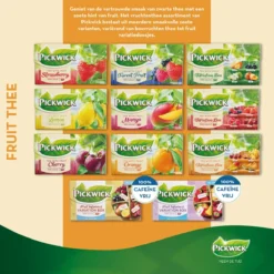 Pickwick Aardbei Fruit Thee - 12 X 20 Zakjes -Drank Winkel 1200x1200 447