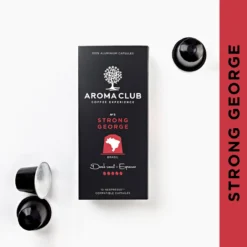 Aroma Club - Nespresso Compatible Capsules (120 St.) - No. 3 Strong George - Intensiteit 5/5 - Espresso - 100% Aluminium Koffiecups -Drank Winkel 1200x1200 54