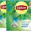 Lipton Intense Mint Groene Thee, Met De Verfrissende Smaak Van Groene Thee En Echte Muntblaadjes - 4 X 20 Zakjes - PL-EKO-03