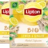Lipton Ginger & Lemon Kruidenthee, Met De Vurige Smaak Van Gember En Frisheid Van Citroen - 4 X 20 Zakjes - PL-EKO-03