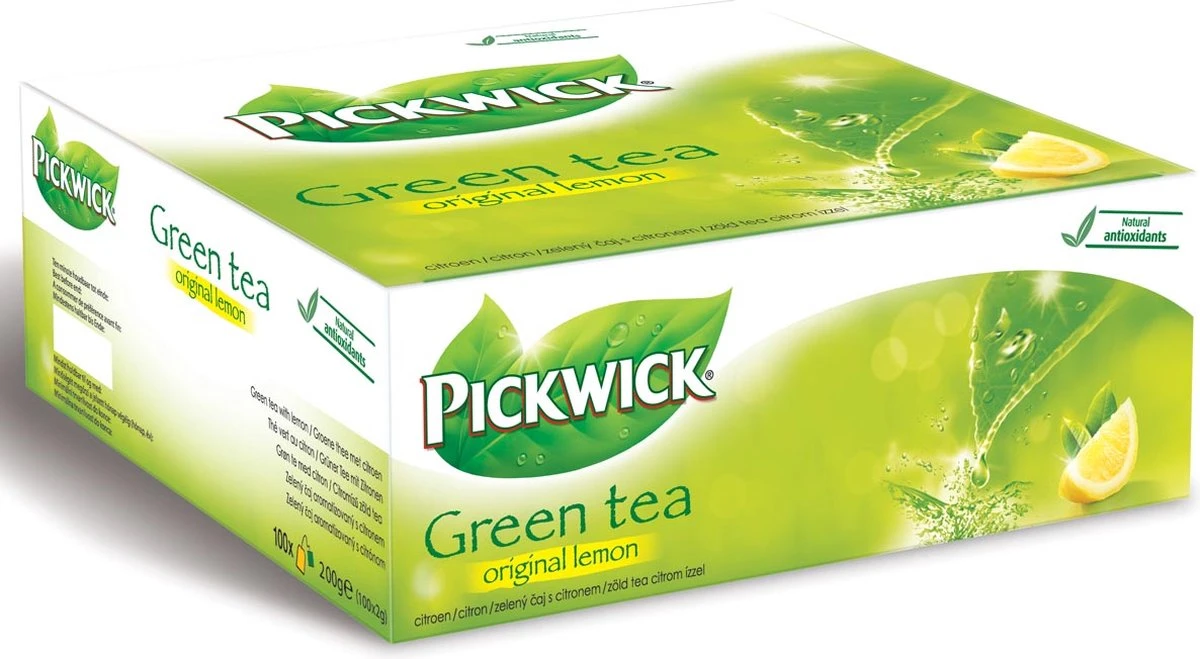 Pickwick Drank: Theezakje 2 Gr Groene Thee Lemon Pk 100 3 Pickwick Drank: Theezakje 2 Gr Groene Thee Lemon Pk 100 - Afbeelding 3