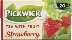 Pickwick Aardbei Fruit Thee - 12 X 20 Zakjes -Drank Winkel 1200x677 3