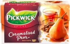 Pickwick Spices Caramelised Pear Zwarte Thee - 12 X 20 Zakjes 13 Pickwick Spices Caramelised Pear Zwarte Thee - 12 X 20 Zakjes -Drank Winkel 1200x746