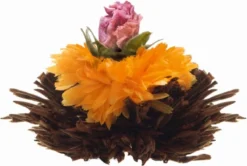 Creano Theebloemen Geschenkset Kadoverpakking Theebloemen En Glazen Theekan - Witte Theebloemen En Zwarte Theebloemen (6 Stuks) -Drank Winkel 1200x805