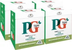 PG Tips | 100% Zwarte Thee | 4x 240 Zakjes | Extra Grote Verpakking -Drank Winkel 1200x837