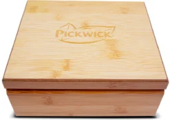 Pickwick Bamboe Houten Theedoos - Geschenkset - 60 Theezakjes -Drank Winkel 1200x846