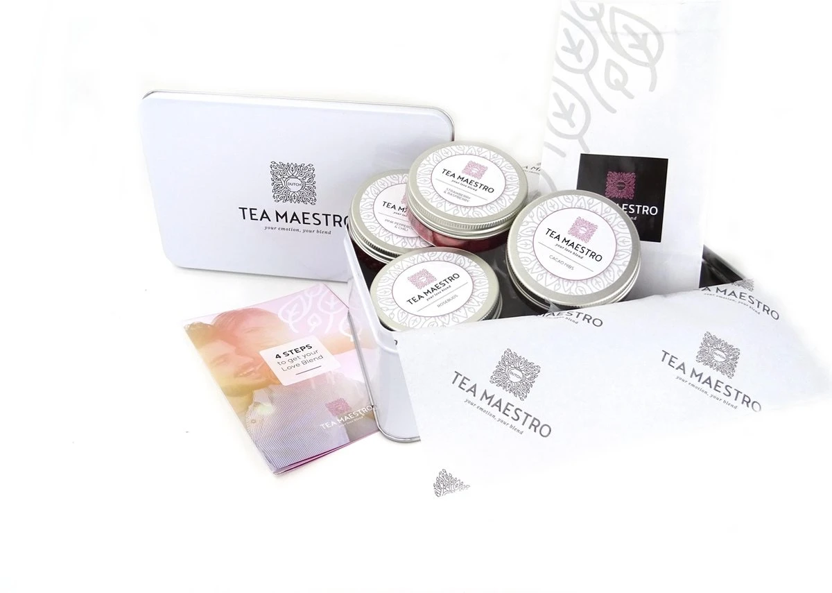 Dutch Tea Maestro - Love Blend - Maak Thuis Jouw Eigen Theeblend - Thee Cadeau - Thee Geschenk - Thee Pakket - Cadeau Voor Mannen En Vrouwen | Valentijn Cadeau | Valentijnscadeau 2 Dutch Tea Maestro - Love Blend - Maak Thuis Jouw Eigen Theeblend - Thee Cadeau - Thee Geschenk - Thee Pakket - Cadeau Voor Mannen En Vrouwen | Valentijn Cadeau | Valentijnscadeau - Afbeelding 2