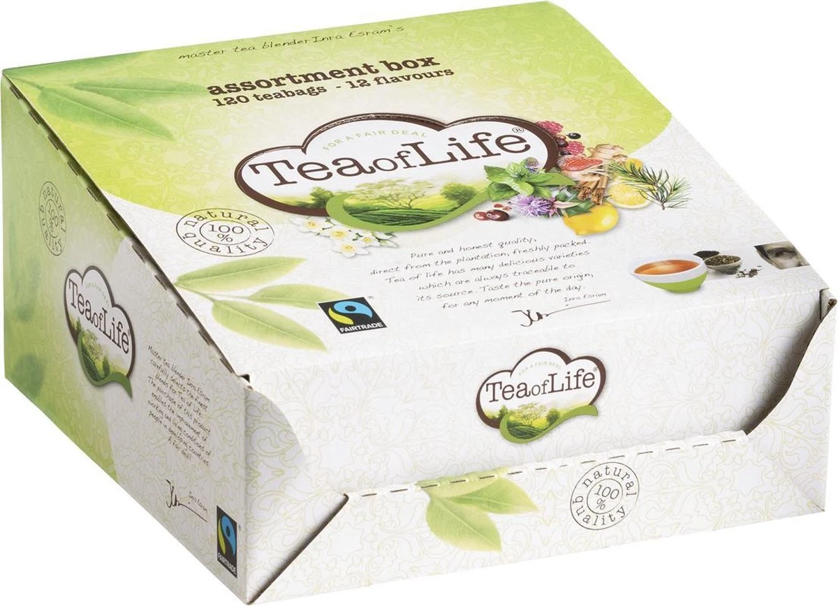 Tea Of Life | Thee Assortibox | 12 X 10 Zakjes 2 Tea Of Life | Thee Assortibox | 12 X 10 Zakjes - Afbeelding 2