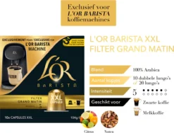 L'OR BARISTA XXL Filter Grand Matin (5) - 5 X 10 Koffiecups -Drank Winkel 1200x913