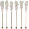 Luxe Kandijsticks - 10 Stuks - Thee - Koffie – Drank – Feest - Kandij - Sticks - Koffiesuiker - Kandij Sticks - Tafelversiering - Cadeau – Gift – Suikersticks – Cocktail - Wit - Kandijsuiker - Feestdagen - Hightea