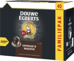 Douwe Egberts Espresso Krachtig (10) - 5 X 40 Koffiecups -Drank Winkel 1200x992