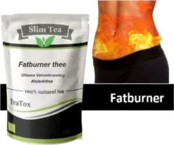 Slim Teatox Fatburner - Afslankthee - Vet Verbranden- Boost Stofwisseling- Afvallen-platte Buik