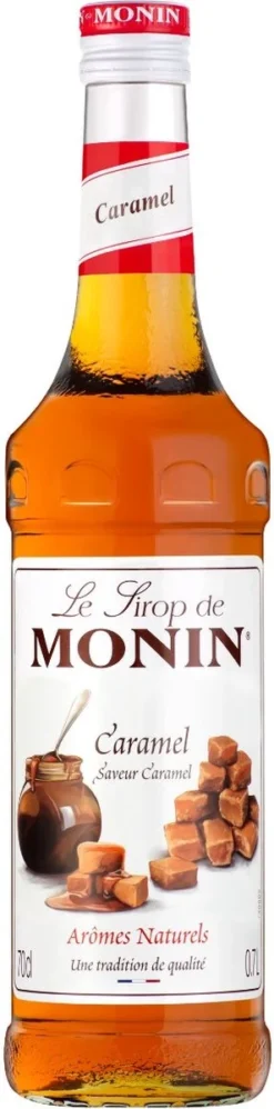 Monin Caramel Karamel 70cl Koffiesiroop Met 1x Monin Pompje -Drank Winkel 297x1200 1