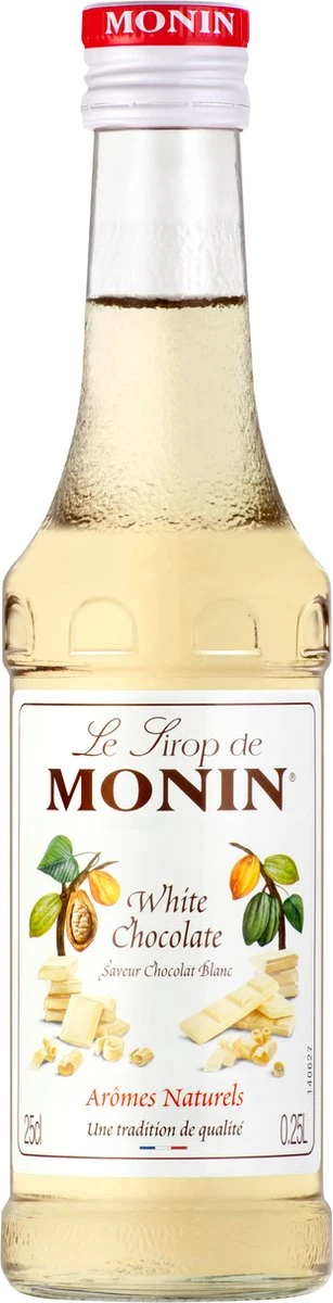 Monin Siroop White Chocolate - 25cl - 250ml Koffiesiroop 1 Monin Siroop White Chocolate - 25cl - 250ml Koffiesiroop