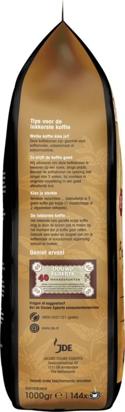 Douwe Egberts Excellent Gold Koffiebonen - 5/9 Intensiteit - 4 X 1kg 9 Douwe Egberts Excellent Gold Koffiebonen - 5/9 Intensiteit - 4 X 1kg -Drank Winkel 364x1200 2
