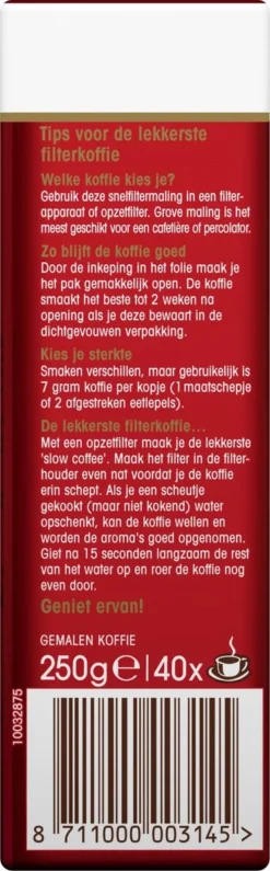 Douwe Egberts Aroma Rood Filterkoffie - 24 X 250 Gram -Drank Winkel 373x1200