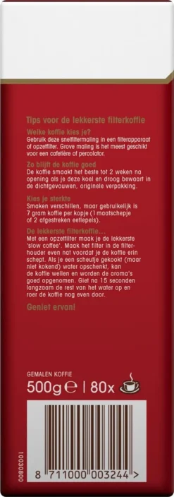 Douwe Egberts Aroma Rood Filterkoffie - 15 X 500 Gram -Drank Winkel 421x1200 2