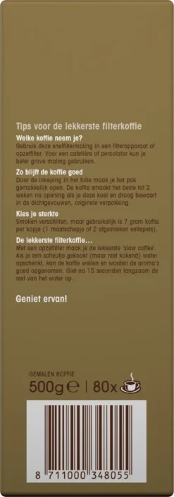 Douwe Egberts Excellent Filterkoffie - 6 X 500 Gram -Drank Winkel 421x1200 3