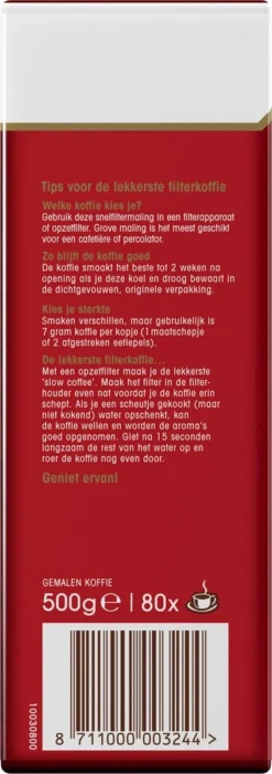 Douwe Egberts Aroma Rood Filterkoffie - Dubbelpak 6 X 1000 Gram -Drank Winkel 423x1200
