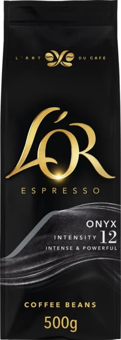 L'OR Espresso Onyx Koffiebonen (12) - 4 X 500 Gram -Drank Winkel 430x1200