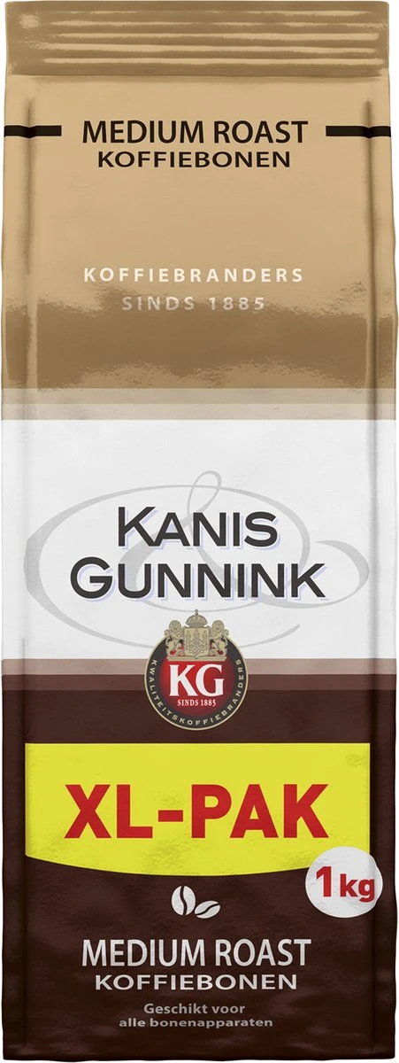 Kanis & Gunnink Medium Roast Koffiebonen - 4 X 1000 Gram - Voordeelverpakking 7 Kanis & Gunnink Medium Roast Koffiebonen - 4 X 1000 Gram - Voordeelverpakking - Afbeelding 7