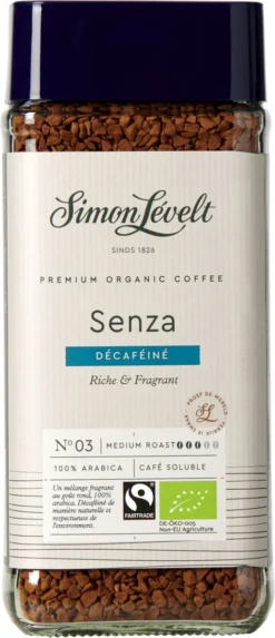 Simon Lévelt | Cafeïnevrije Oploskoffie Premium Organic Coffee - 100g