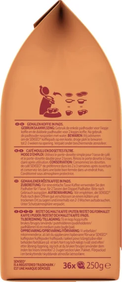 Senseo Gold Intense Koffiepads - 7/9 Intensiteit - 4 X 36 Pads -Drank Winkel 518x1200