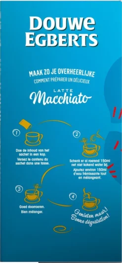 Douwe Egberts Verwenkoffie Latte Macchiato Oploskoffie - 5 X 8 Zakjes -Drank Winkel 559x1200 2