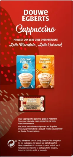 Douwe Egberts Verwenkoffie Cappuccino Oploskoffie - 5 X 10 Zakjes -Drank Winkel 560x1200 1